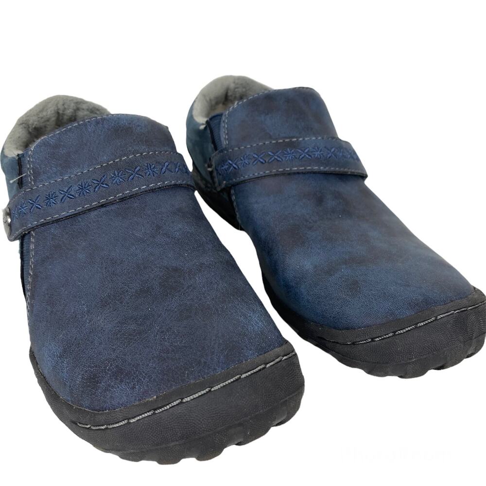 JBU by Jambu Blakely Encore Embroidered Comfort Shoes Plush Lined Memory Foam